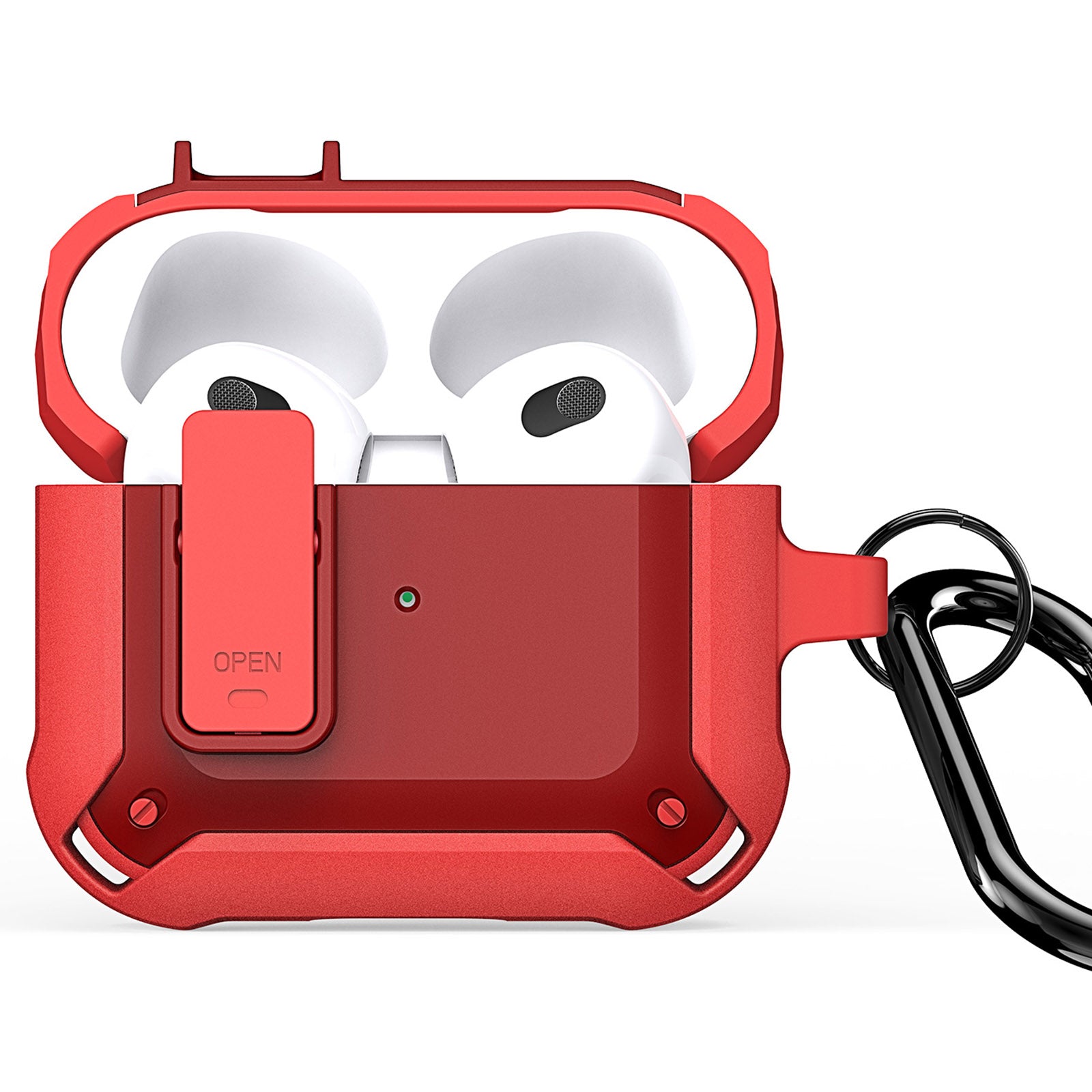 DUX DUCIS PECO Series for Apple AirPods 3 Earbuds Case Full Drop Protection Cover with Keychain DUX DUCIS PECO Series for Apple AirPods 3 Earbuds Case Full Drop Protection Cover with Keychain